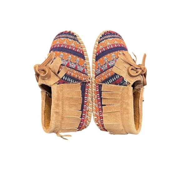 Lamo Kids Fringe Moccasin Booties Size 12-18 mos - Picture 5 of 9